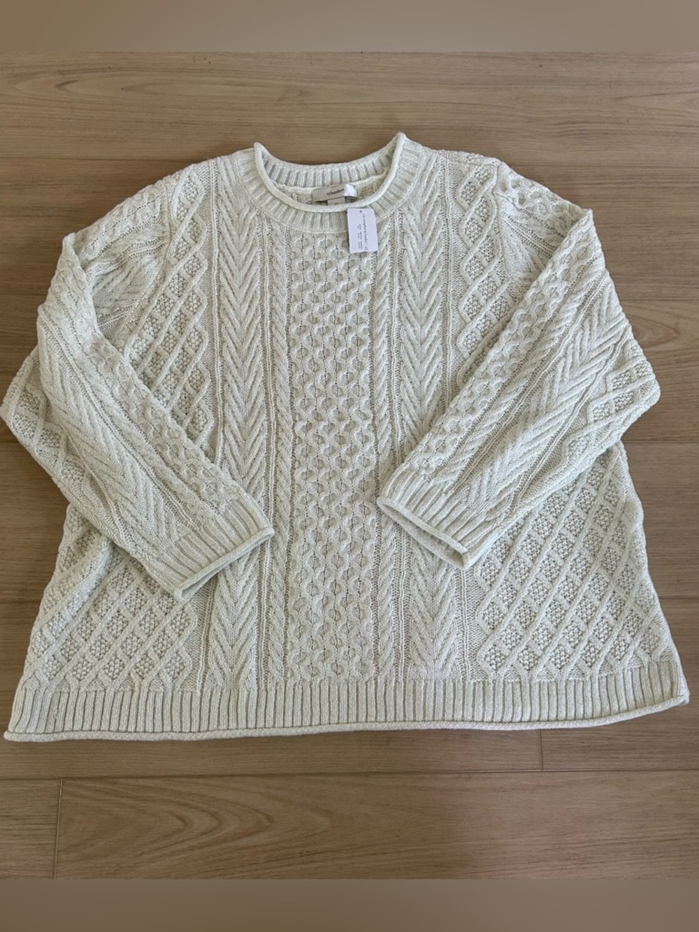 NWT Christopher and Banks Cable Knit Sweater